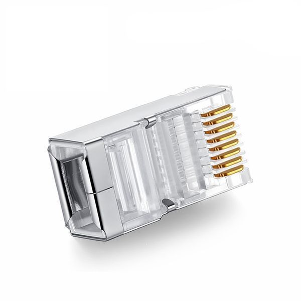 Роз'єм RJ45 STP6-конектор Lucom (62.09.8117) обжимний AWG26-23 Round Gold 62.09.8117 фото