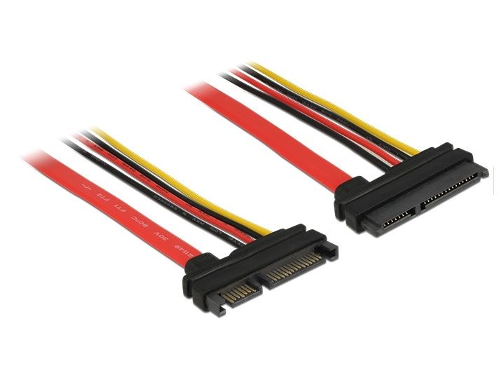 Подовжувач накопичувача SATA 22p M/F Delock (70.08.4362) 0.2m AWG18+26 6Gbps(5V+12V) 70.08.4362 фото