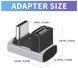 Перехідник обладнання USB Type-C M/F (адаптер) Lucom (62.09.8626) (USB4) 40Gbps 240W U-Form 62.09.8626 фото 4