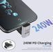 Перехідник обладнання USB Type-C M/F (адаптер) Lucom (62.09.8626) (USB4) 40Gbps 240W U-Form 62.09.8626 фото 3