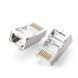 Роз'єм RJ45 STP6-конектор Lucom (62.09.8117) обжимний AWG26-23 Round Gold 62.09.8117 фото 4