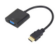 Перехідник відео HDMI->VGA HD15 (VGA-екран) Lucom (62.09.8077) Act 1080p 0.20m +3.5mm +USBpower 62.09.8077 фото 2