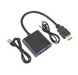 Перехідник відео HDMI->VGA HD15 (VGA-екран) Lucom (62.09.8077) Act 1080p 0.20m +3.5mm +USBpower 62.09.8077 фото 4