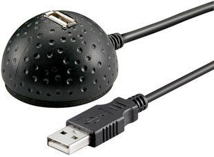 Кабель пристроїв-подовжувач USB2.0 A M/F 1.5m Goobay (75.06.8913) AWG24+28 Черепашка 2xShielded