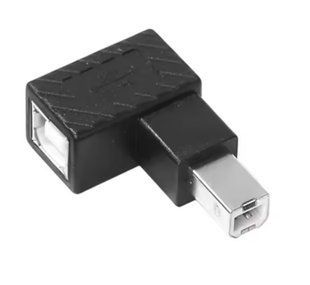 Перехідник обладнання USB2.0 B M/F Lucom (62.09.8441) адаптер кутовий 90&deg;вліво LEFT 62.09.8441 фото