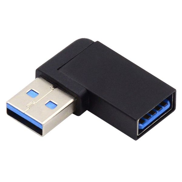 Перехідник обладнання USB3.2Gen2 M/F Lucom (84.00.7114) адаптер кутовий 90°вправо 10Gbps 84.00.7114 фото