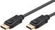 Кабель монітора-сигнальний DisplayPort M/M 1.0m Goobay (75.04.9958) v1.2 4K@60Hz 19pin G100 sw Gold