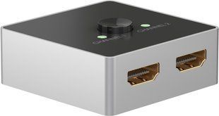 Перехідник відео HDMI 2x1 (Switch) Goobay (75.05.8486) Selector v2.0 4K@60Hz Bidirect 75.05.8486 фото