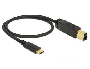 Кабель накопичувача SATA 7p M/M 0.5m Delock (70.08.3974) 90&deg;вверх 6Gbps AWG26 Latch Gold