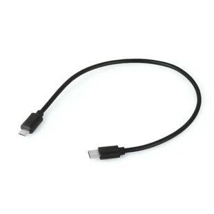Кабель пристроїв USB Type-C-2.0microB M/M 0.2m Lucom (62.09.8676) (USB2.0) OTG 62.09.8676 фото