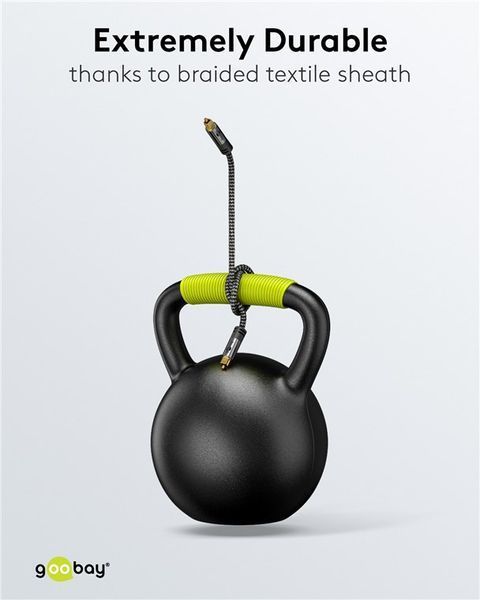 Кабель аудіо-сигнальний Toslink 10.0m Goobay (75.06.5308) Slim Elegant GoobayPlus Textile 75.06.5308 фото