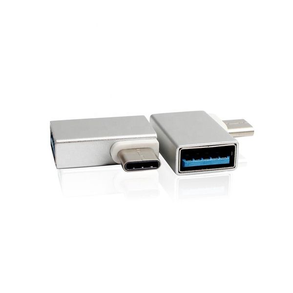 Перехідник обладнання USB Type-C-3.0A M/F Lucom (62.09.8137) (USB3.0) адаптер OTG 90° вбік 62.09.8137 фото