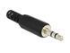 Роз'єм Jack 3.5mm 3pin-конектор Delock (70.06.5534) /M під пайку Stereo