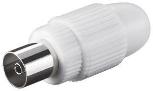 Роз'єм RF:Coaxial-конектор Goobay (75.01.1501) /F Screw Fixing Plastic 75.01.1501 фото