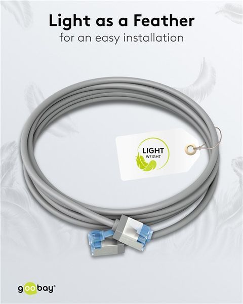 Патч-корд RJ45 FTP6a 0.15m Goobay (75.07.4304) patch Slim Ultra Flexi PoE+ Cu 75.07.4304 фото