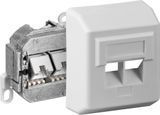 Розетка мережева RJ45 STP5e 2x2 (розетка) Goobay (75.05.0971) зовнішня LSA 75.05.0971 фото