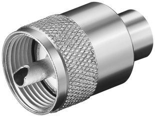 Роз'єм RF:UHF-конектор Goobay (75.01.1321) /M PL-259 для RG59/U D=6.0mm 75.01.1321 фото