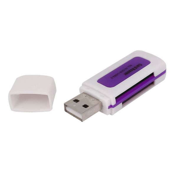 Перехідник накопичувача USB2.0 A-CardReader Lucom (84.00.7136) 4-in-1 4xSlot 84.00.7136 фото