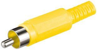 Роз'єм RCA-конектор Goobay (75.01.1602) /M Plastic Nickel Yellow 75.01.1602 фото