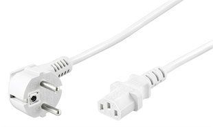Кабель живлення пристроїв IEC(Schuko)-(C13) M/F 1.5m Goobay (75.09.6030) 90&deg;/180&deg; 3x0.75mm D=5.5mm Cu 75.09.6030 фото