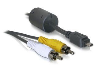 Кабель аудіо-адаптер USB2.0 mini 8p-RCAx2 M/M 1.8m Delock (70.08.2380) Casio/Nikon D=3.0mm Ferrite 70.08.2380 фото