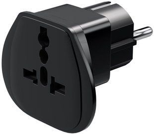 Перехідник живлення IEC(Schuko)-(World) M/F Goobay (75.09.4028) +USA/UK/Swiss/Italy/Japan 16A