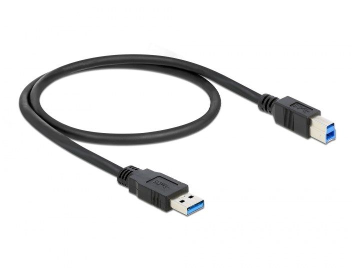 Кабель принтера USB3.0 A-B M/M 0.5m Delock (70.08.5065) AWG24+28 2xS Gold D=5.5mm Cu 70.08.5065 фото