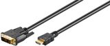 Кабель монітора-адаптер HDMI-DVI M/M 5.0m Lucom (84.00.7047) 18+1 D=6.0mm Cu Gold 84.00.7047 фото