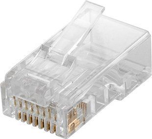 Роз'єм RJ45 UTP6-конектор Goobay (75.09.3828) AWG23-26 250MHz Gold 75.09.3828 фото