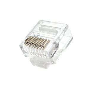 Роз'єм RJ45 UTP5e-конектор Lucom (62.09.8490) 8P8C обжимний Short Body Gold 62.09.8490 фото