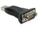 Перехідник обладнання USB2.0 A-COM(DB9) RS232 M/M Delock (70.06.1460) 0.8m FTDI Nut (адаптер+кабель)
