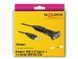 Перехідник обладнання USB2.0 A-COM(DB9) RS232 M/M Delock (70.06.1460) 0.8m FTDI Nut (адаптер+кабель)