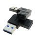 Перехідник обладнання USB Type-C-3.0A F/M Lucom (62.09.8312) (USB3.0) адаптер OTG 90&deg; вліво 62.09.8312 фото 1