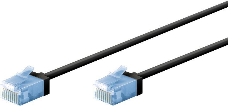 Патч-корд RJ45 UTP6a 0.25m Lucom (84.00.7225) patch Slim Ultra Flexi PoE+ Cu 84.00.7225 фото