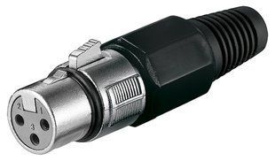 Роз'єм XLR 3p-конектор Goobay (75.01.1755) /F Quick Assembly Lockig Mech 75.01.1755 фото