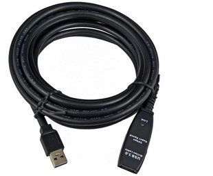 Подовжувач пристроїв USB3.0 A M/F (Active) 10.0m Gutbay (78.01.2844) 900mA каскад 2х 78.01.2844 фото
