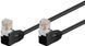 Патч-корд RJ45 UTP5e 10.0m Goobay (75.09.6090) patch AWG26 2x90&deg; D=4.9mm Gold 75.09.6090 фото 1