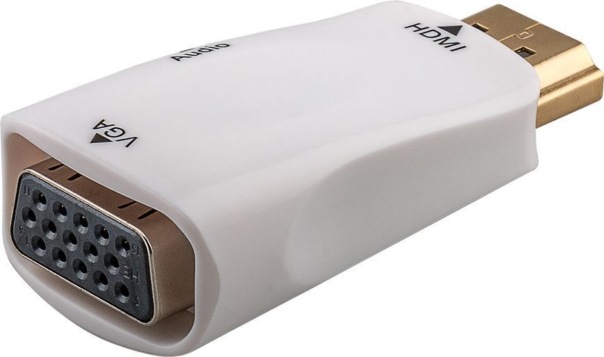 Перехідник відео HDMI->VGA HD15 (VGA-екран) Goobay (75.04.4793) Pas 1080p адаптер +3.5mm M/F 75.04.4793 фото