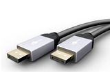 Кабель монітора-сигнальний DisplayPort M/M 1.5m Goobay (75.07.2070) v1.2 4K@60Hz 19p Metal Gold Plus 75.07.2070 фото