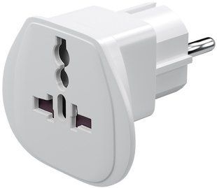 Перехідник живлення IEC(Schuko)-(World) M/F Goobay (75.09.4026) +USA/UK/Swiss/Italy/Japan 16A