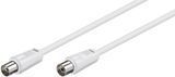 Кабель антенний-подовжувач RF:Coaxial M/F 1.5m Goobay (75.01.1510) 75 Ohm D=5.0mm 2xShielded 70dB 75.01.1510 фото