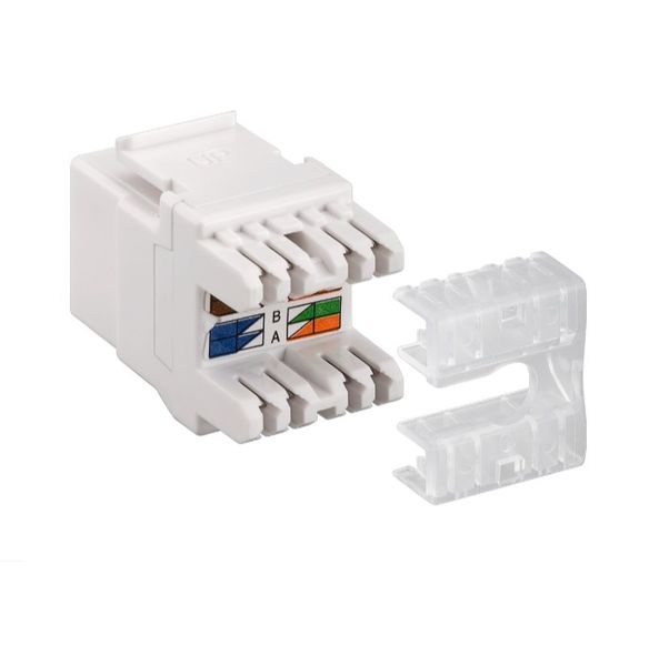 Роз'єм RJ45 UTP6-конектор Lucom (62.09.8392) Keystone ToolFree SNAP-IN 62.09.8392 фото