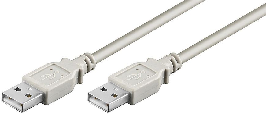 Кабель пристроїв USB2.0 A M/M 3.0m Goobay (75.09.3376) AWG28 2xShielded D=4.5mm Cu 75.09.3376 фото