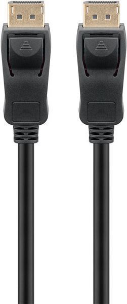 Кабель монітора-сигнальний DisplayPort M/M 3.0m Goobay (75.06.4864) v2.1 10K@30Hz 19pin Gold