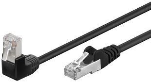 Патч-корд RJ45 FTP5e 1.0m Goobay (75.09.4187) patch AWG26 1x90&deg; D=5.4mm Gold 75.09.4187 фото