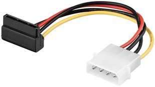 Кабель живлення внутрішній MoleX-SATA 15p M/F Goobay(75.09.3030) 0.13m SATA 90&deg;вверх 75.09.3030 фото