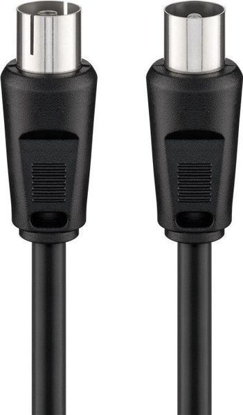 Кабель антенний-подовжувач RF:Coaxial M/F 5.0m Goobay (75.03.3980) 75 Ohm D=5.0mm 2xShielded 70dB