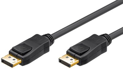 Кабель монітора-сигнальний DisplayPort M/M 1.0m Goobay (75.06.8798) v1.2 4K@60Hz 19pin 2xShield Gold 75.06.8798 фото