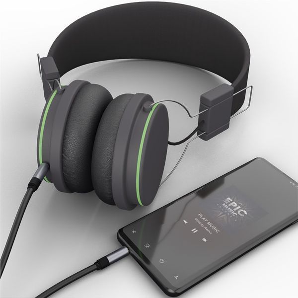 Кабель аудіо-сигнальний Jack 3.5mm 3pin M/M 1.5m Goobay (75.07.9122) Slim Shielded GoobayPlus Metal 75.07.9122 фото