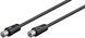 Кабель антенний-подовжувач RF:Coaxial M/F 5.0m Goobay (75.03.3980) 75 Ohm D=5.0mm 2xShielded 70dB